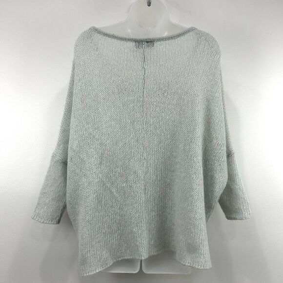 Wooden Ships Sweater Women's S Sage Green Mohair Wool Blend Knit Lightweight - Picture 9 of 9